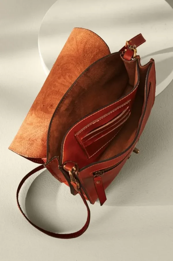 Soft Surroundings Ada Embossed Leather Bag- Handbags