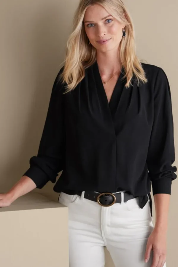 Soft Surroundings Akira Blouse- Tops