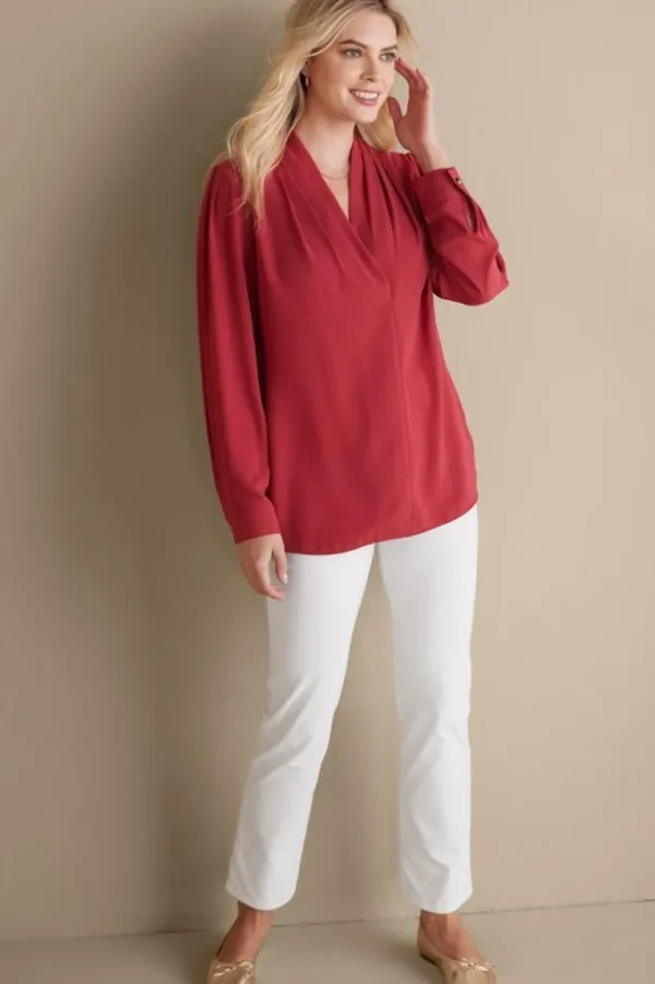 Soft Surroundings Akira Blouse- Tops