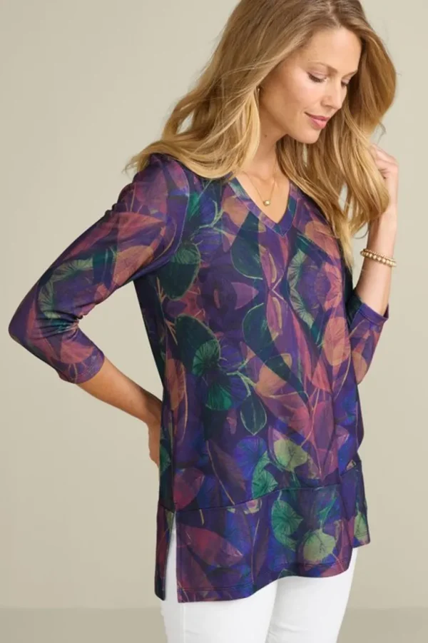 Soft Surroundings Alila 3/4 Sleeve Tunic- Tops