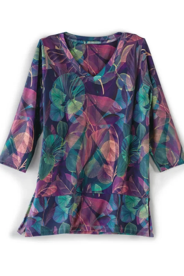 Soft Surroundings Alila 3/4 Sleeve Tunic- Tops