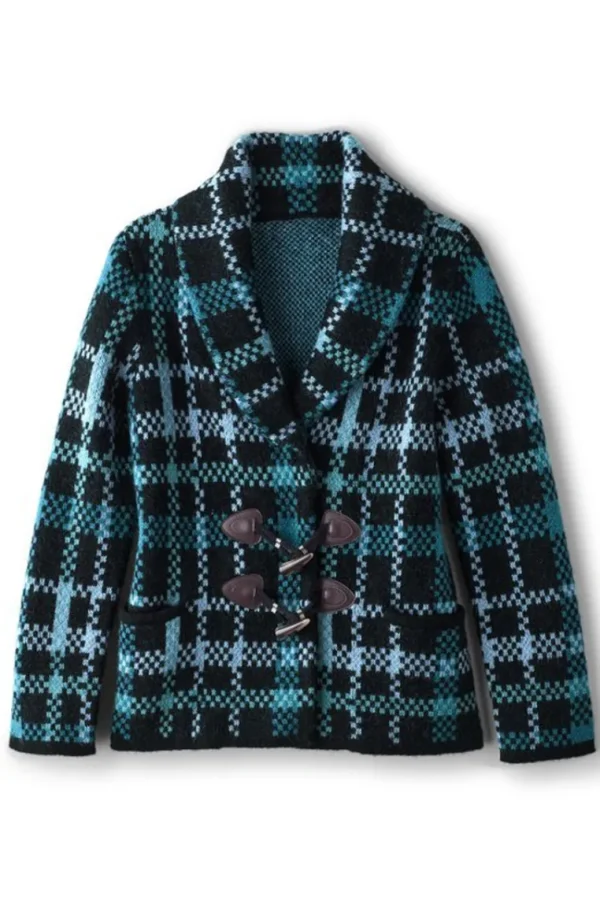 Soft Surroundings Alpine Plaid Sweater Coat- Tops | Sweaters & Cardigans