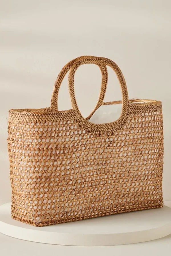 Soft Surroundings April Woven Bag- Handbags