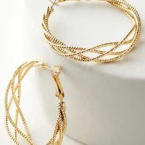 Soft Surroundings Aria Sparkle Hoops Earrings- Jewelry | Earrings