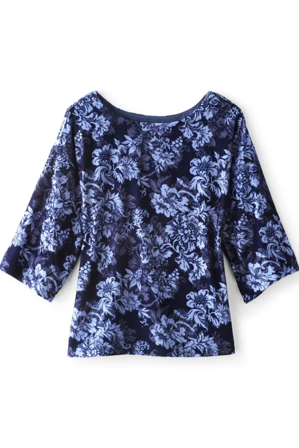 Soft Surroundings Aria Velvet Top- Tops