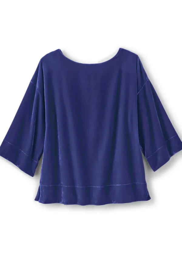 Soft Surroundings Aria Velvet Top- Tops