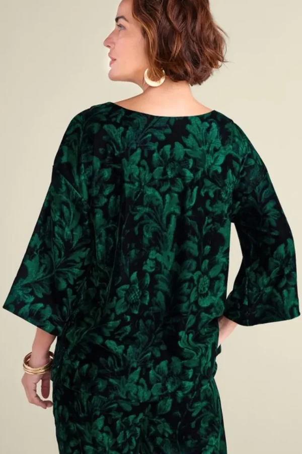 Soft Surroundings Aria Velvet Top- Tops