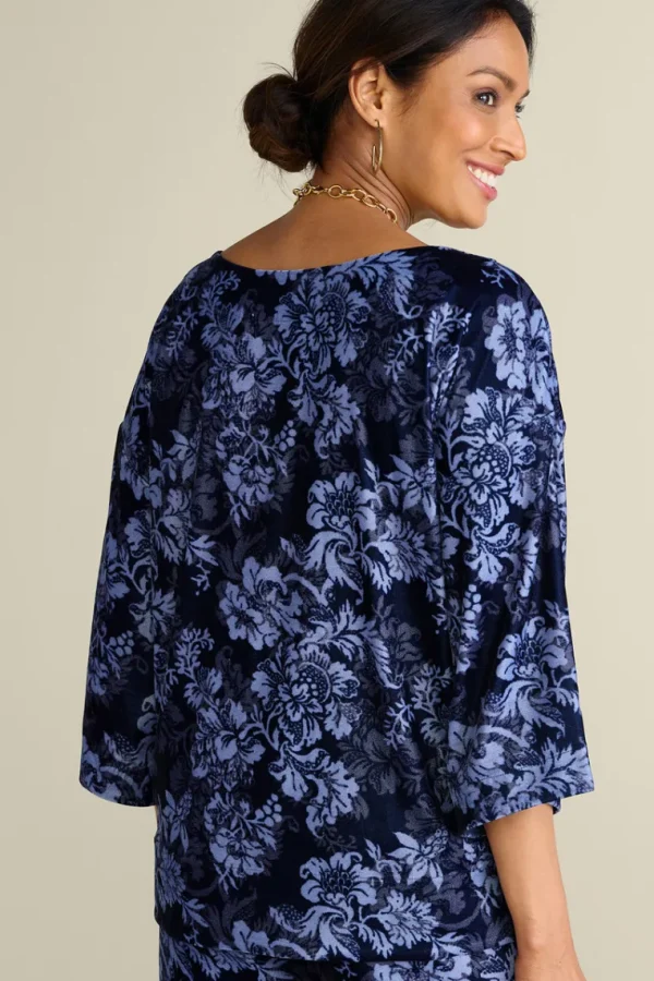 Soft Surroundings Aria Velvet Top- Tops