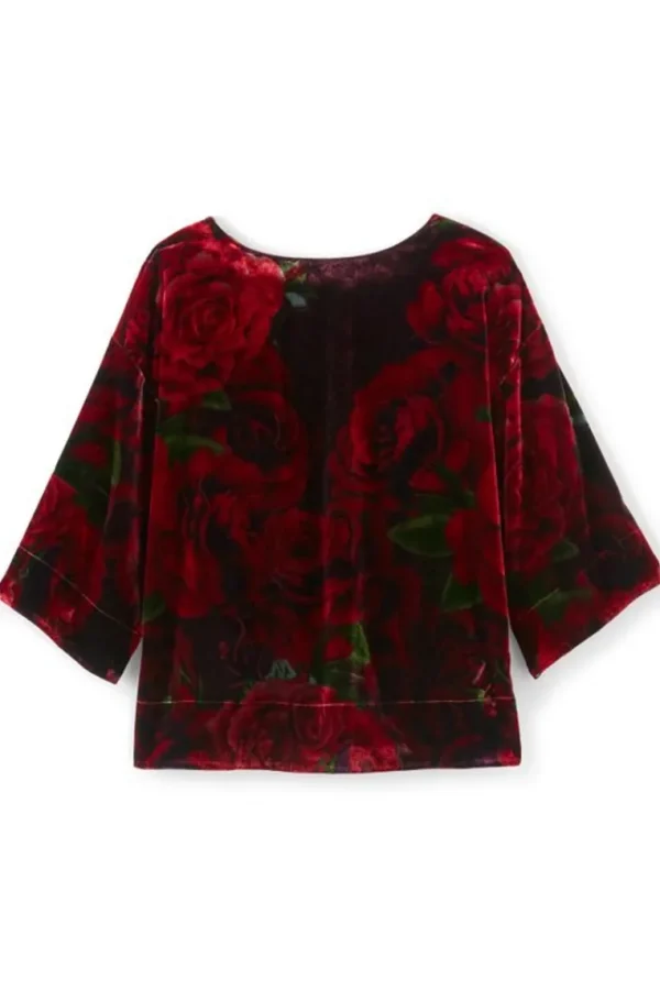 Soft Surroundings Aria Velvet Top- Tops