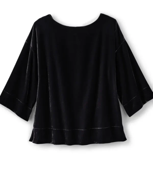 Soft Surroundings Aria Velvet Top- Tops