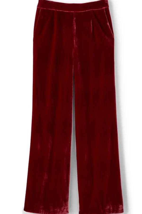 Soft Surroundings Aria Velvet Wide Leg Pants- Pants