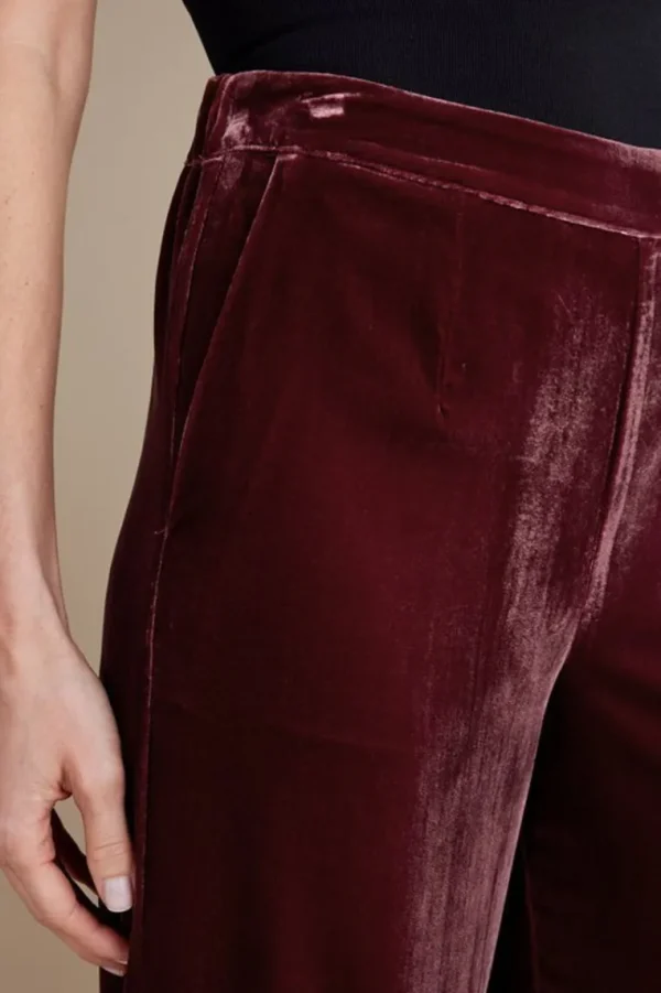 Soft Surroundings Aria Velvet Wide Leg Pants- Pants