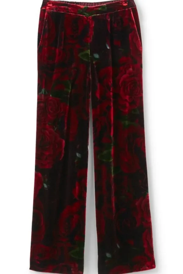 Soft Surroundings Aria Velvet Wide Leg Pants- Pants