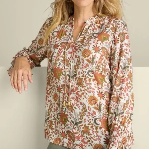 Soft Surroundings Asha Long Sleeve Top- Tops