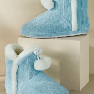 Soft Surroundings Ashlyn Cabled Bootie Slippers- Shoes