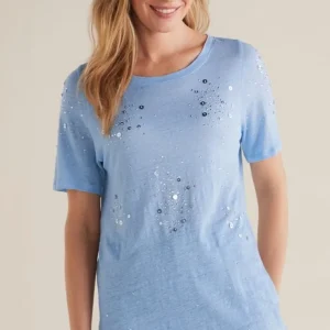 Soft Surroundings Astra Linen Tee- Tops