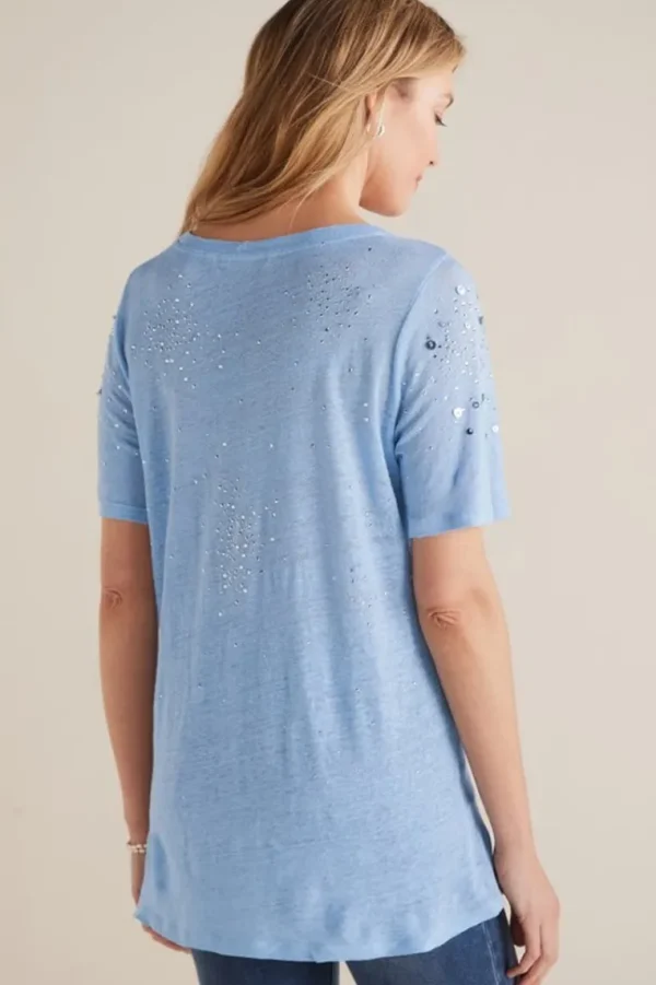 Soft Surroundings Astra Linen Tee- Tops