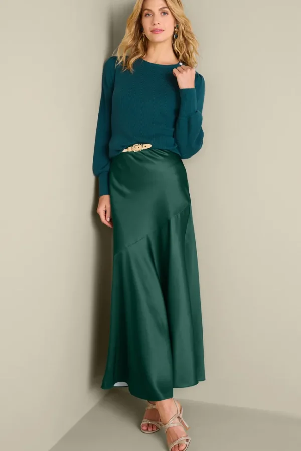 Soft Surroundings Blaise Satin Skirt- Skirts