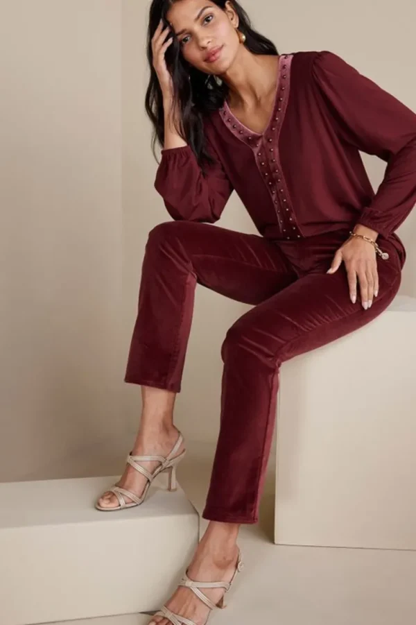 Soft Surroundings Blakely Velveteen Pants- Pants