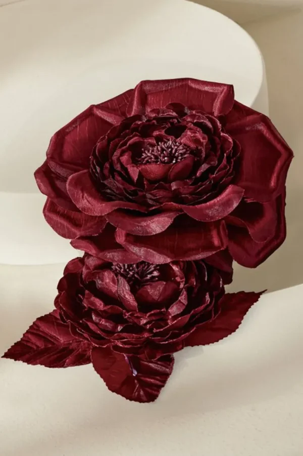 Soft Surroundings Bordeaux Blooms Pin- Jewelry