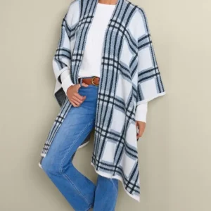 Soft Surroundings Braunwyn Plaid Wrap- Scarves & Wraps