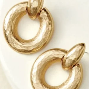 Soft Surroundings Cara Hammered Hoop Earrings- Jewelry | Earrings