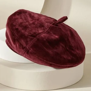 Soft Surroundings Colette Velvet Beret- Hats