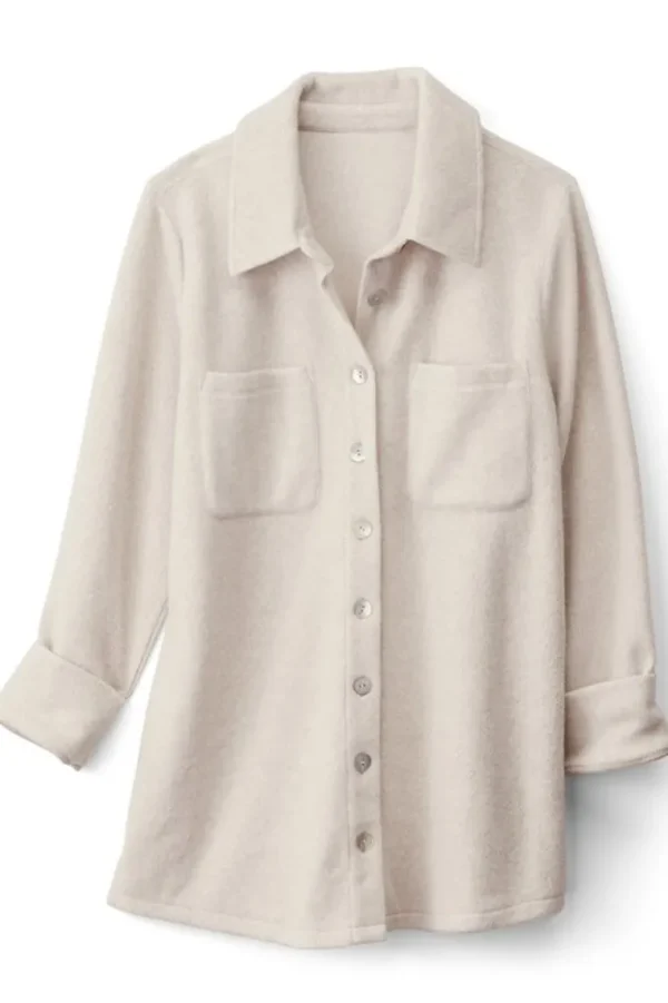 Soft Surroundings Cozy Boyfriend Shirt- Tops