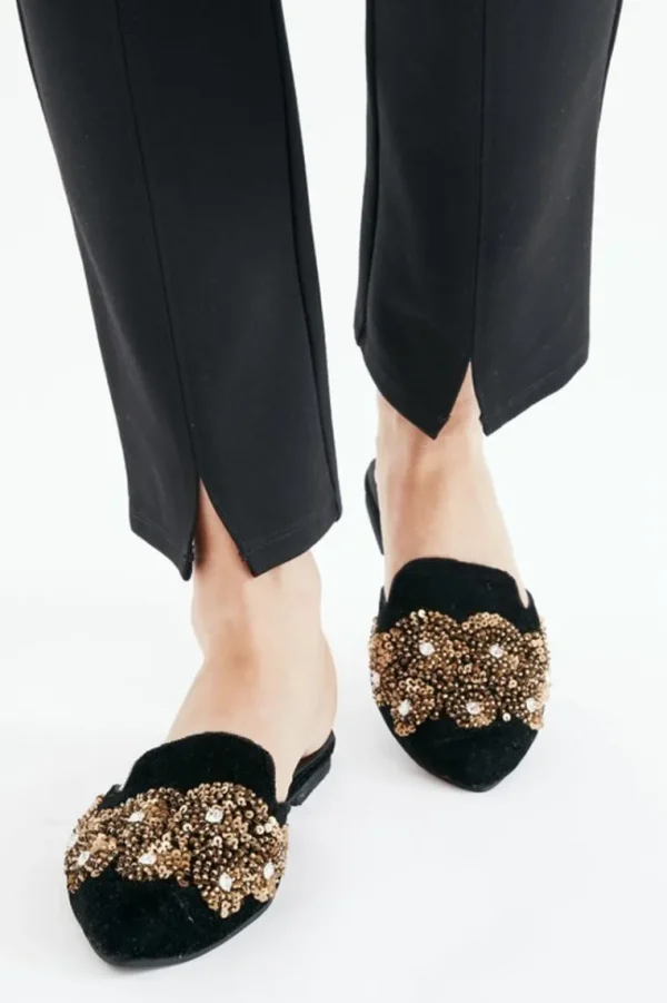 Soft Surroundings Delilah Embellished Slide- Shoes