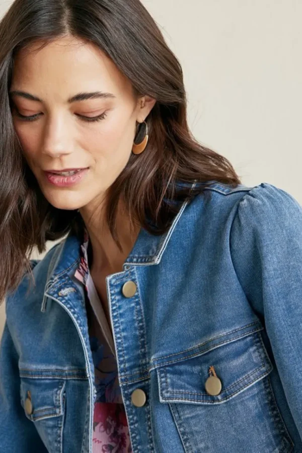 Soft Surroundings Diana Shapely Denim Jacket- Toppers | Jackets & Coats