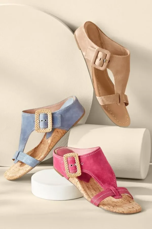 Soft Surroundings Donald Pliner Ofelia Wedge Slide- Shoes