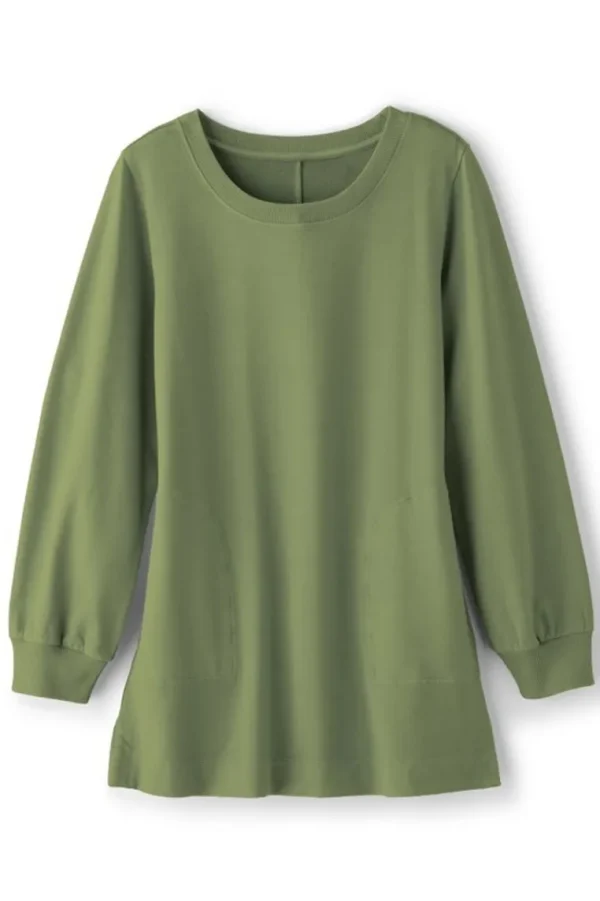 Soft Surroundings Edith French Terry Tunic- Tops