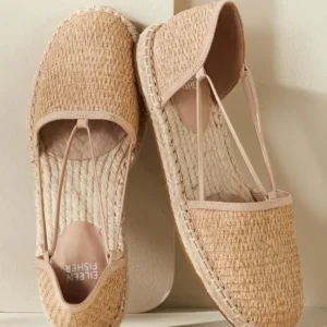 Soft Surroundings Eileen Fisher Lee Raffia Stretch Espadrille- Shoes