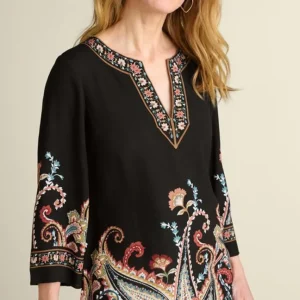 Soft Surroundings Elma 3/4 Sleeve Tunic- Tops | Tunics & Leggings