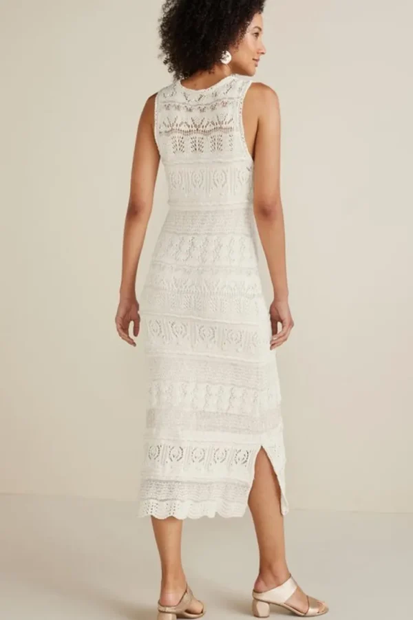 Soft Surroundings Erica Crochet Midi Dress- Dresses