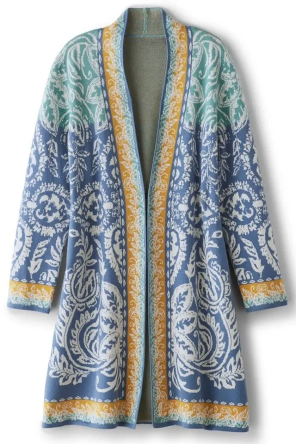 Soft Surroundings Ezer Jacquard Duster- Tops | Sweaters & Cardigans