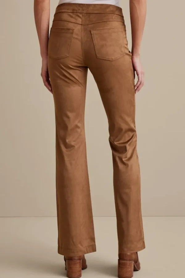 Soft Surroundings Faux Suede Bootcut Pants- Pants