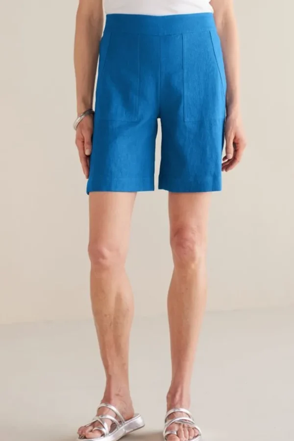 Soft Surroundings Flavia Linen Blend Shorts- Pants | Shorts