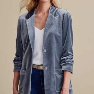 Soft Surroundings Holly Velvet Blazer- Toppers | Jackets & Coats