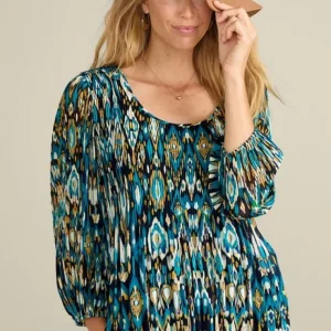 Soft Surroundings Imrie 3/4 Sleeve Tunic- Tops | Tunics & Leggings