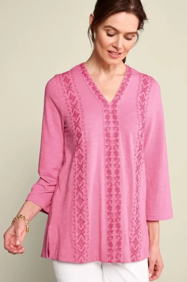 Soft Surroundings Ingrid Embroidered Tunic- Tops | Tunics & Leggings