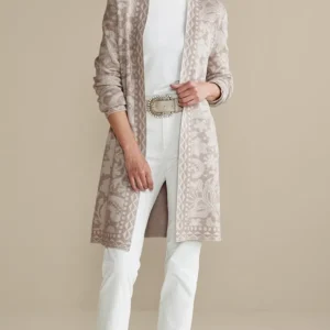 Soft Surroundings Ivy Shimmer Long Cardigan- Tops | Sweaters & Cardigans