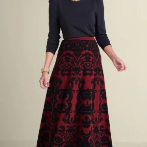 Soft Surroundings Jacobean Sweater Skirt- Skirts