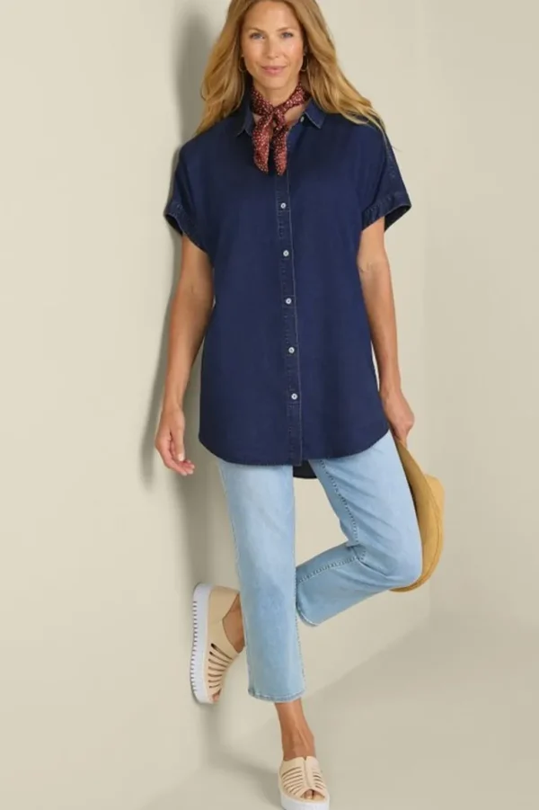 Soft Surroundings Je Veux Tencel™ Shirt- Tops