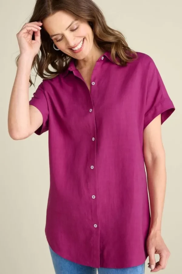 Soft Surroundings Je Veux Tencel™ Shirt- Tops