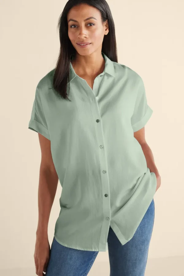 Soft Surroundings Je Veux Tencel™ Shirt- Tops