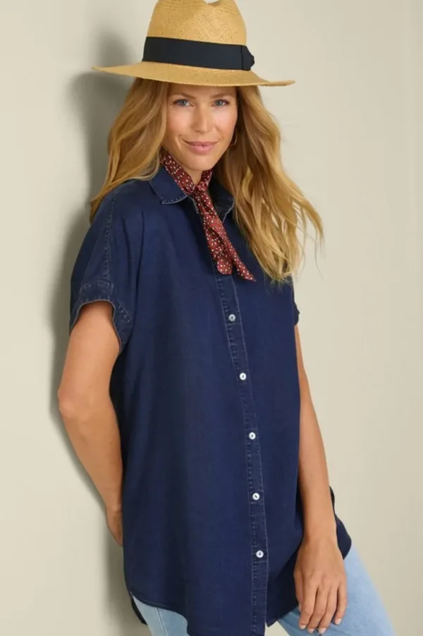 Soft Surroundings Je Veux Tencel™ Shirt- Tops