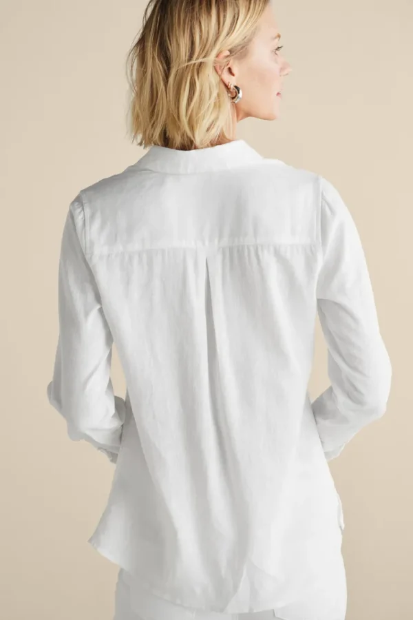 Soft Surroundings Jordan Linen Blend Shirt- Tops