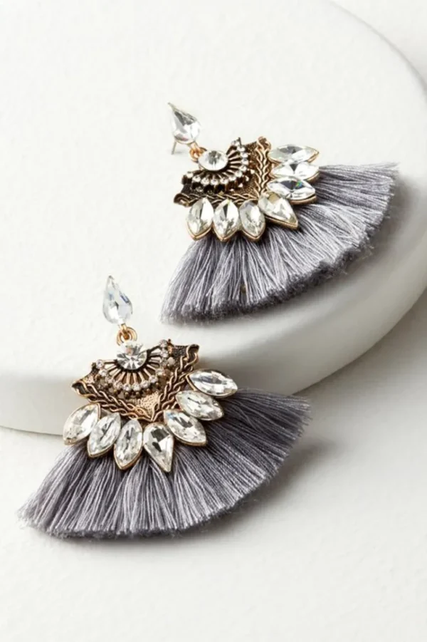 Soft Surroundings Joy Sparkle & Fringe Earrings- Jewelry | Earrings