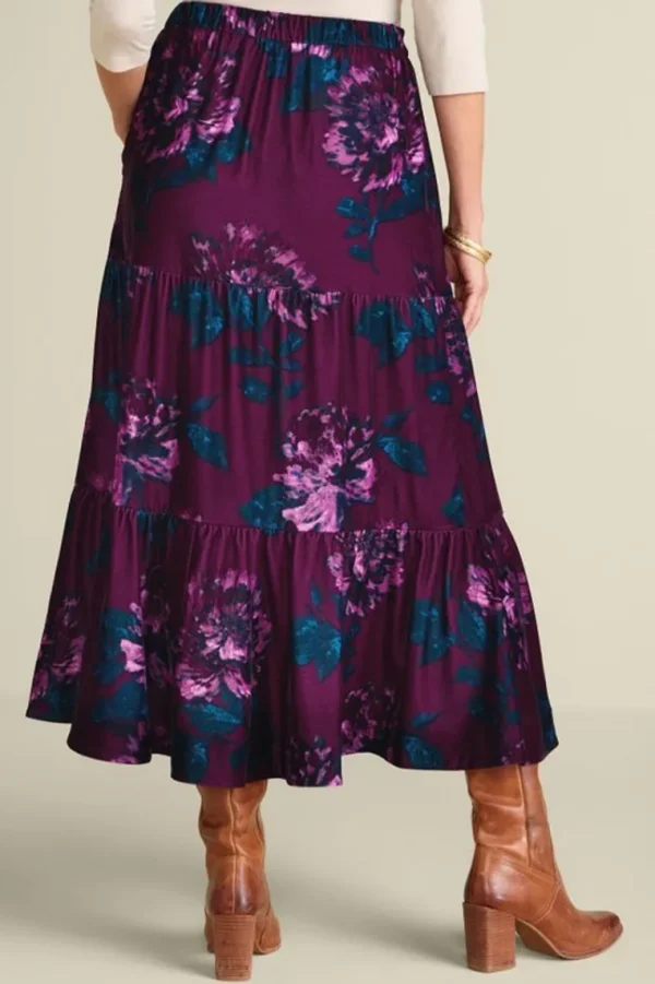 Soft Surroundings Kara Velvet Skirt- Skirts